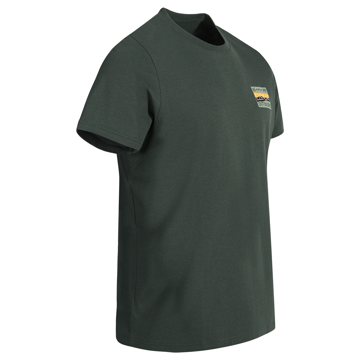 Arbo Men's Organic Cotton T-shirt — Dark Green Element
