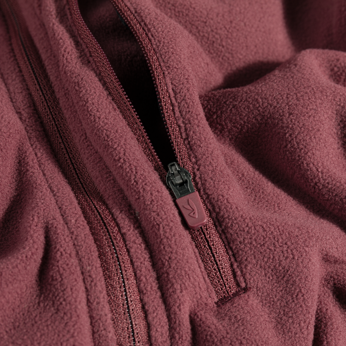 Auro Men's Fleece Zip Top — Burned Red
