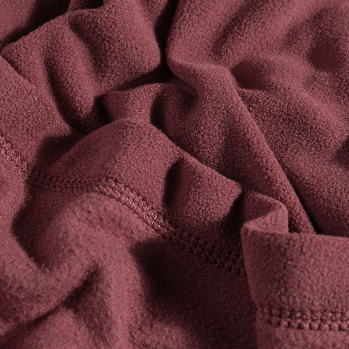 Auro Men's Fleece Zip Top — Burned Red