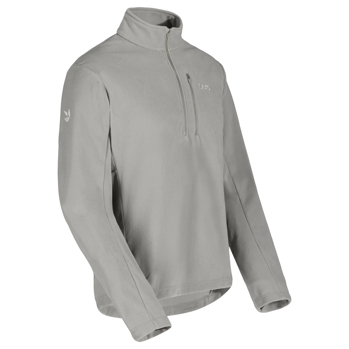 Auro Men's Fleece Zip Top — Dove Grey