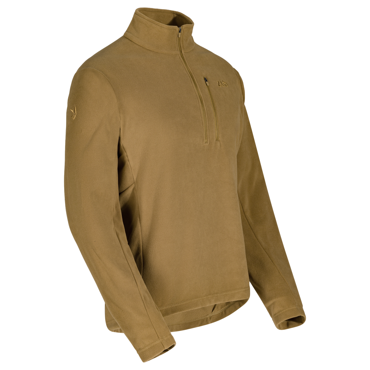 Auro Men's Fleece Zip Top — Golden Brown