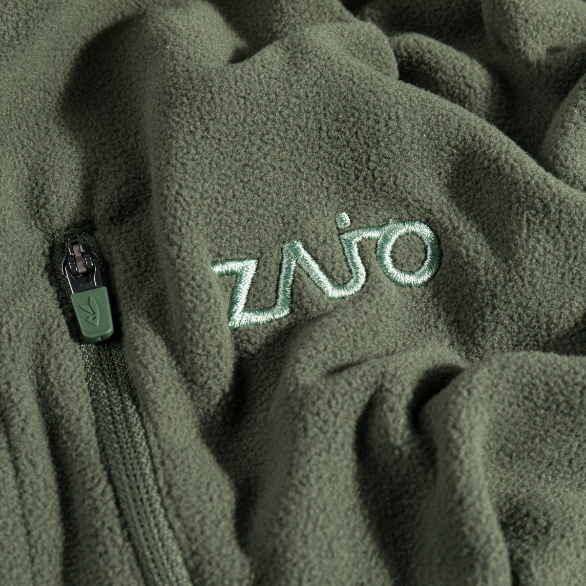 Auro Men's Fleece Zip Top — Thyme Green