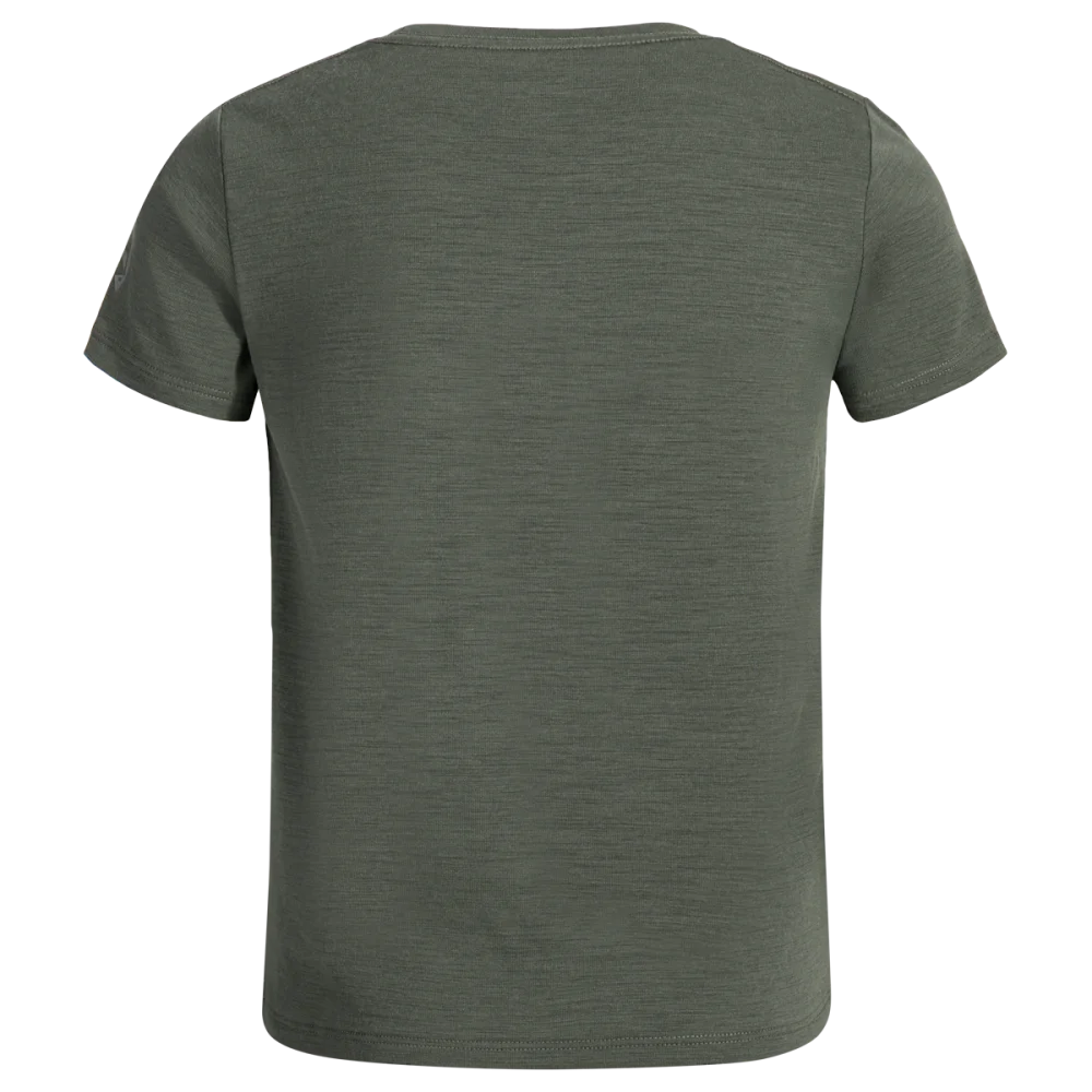 Amo Kid's Merino T-shirt — Thyme Green