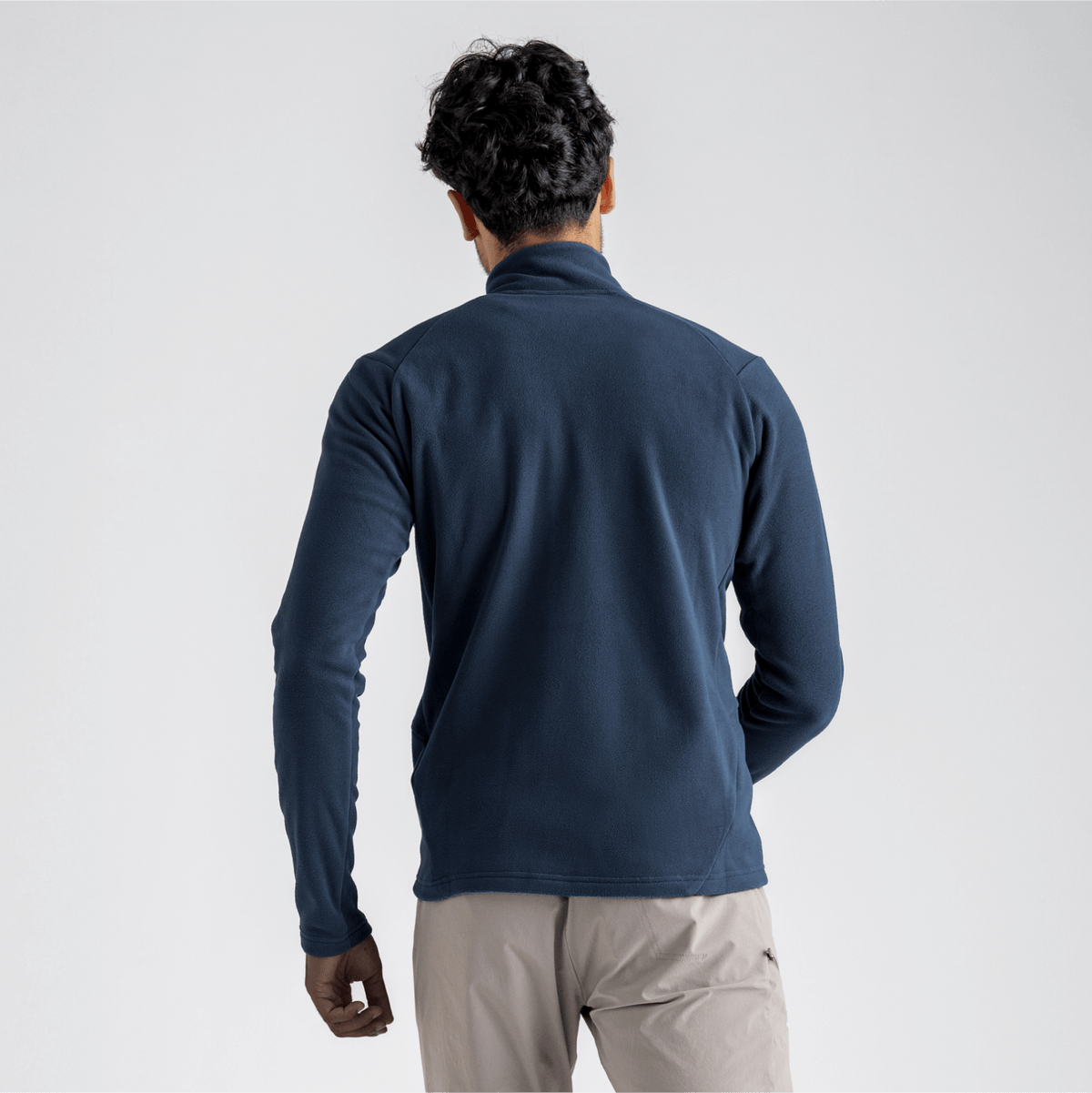Auro Men's Fleece Zip Top — Golden Brown