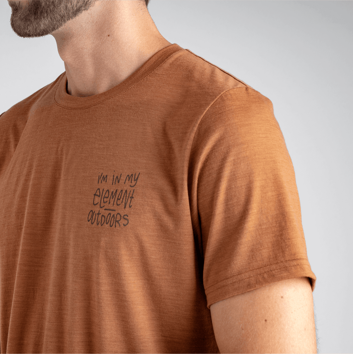 Kora Men's Merino T-shirt — Thyme Green