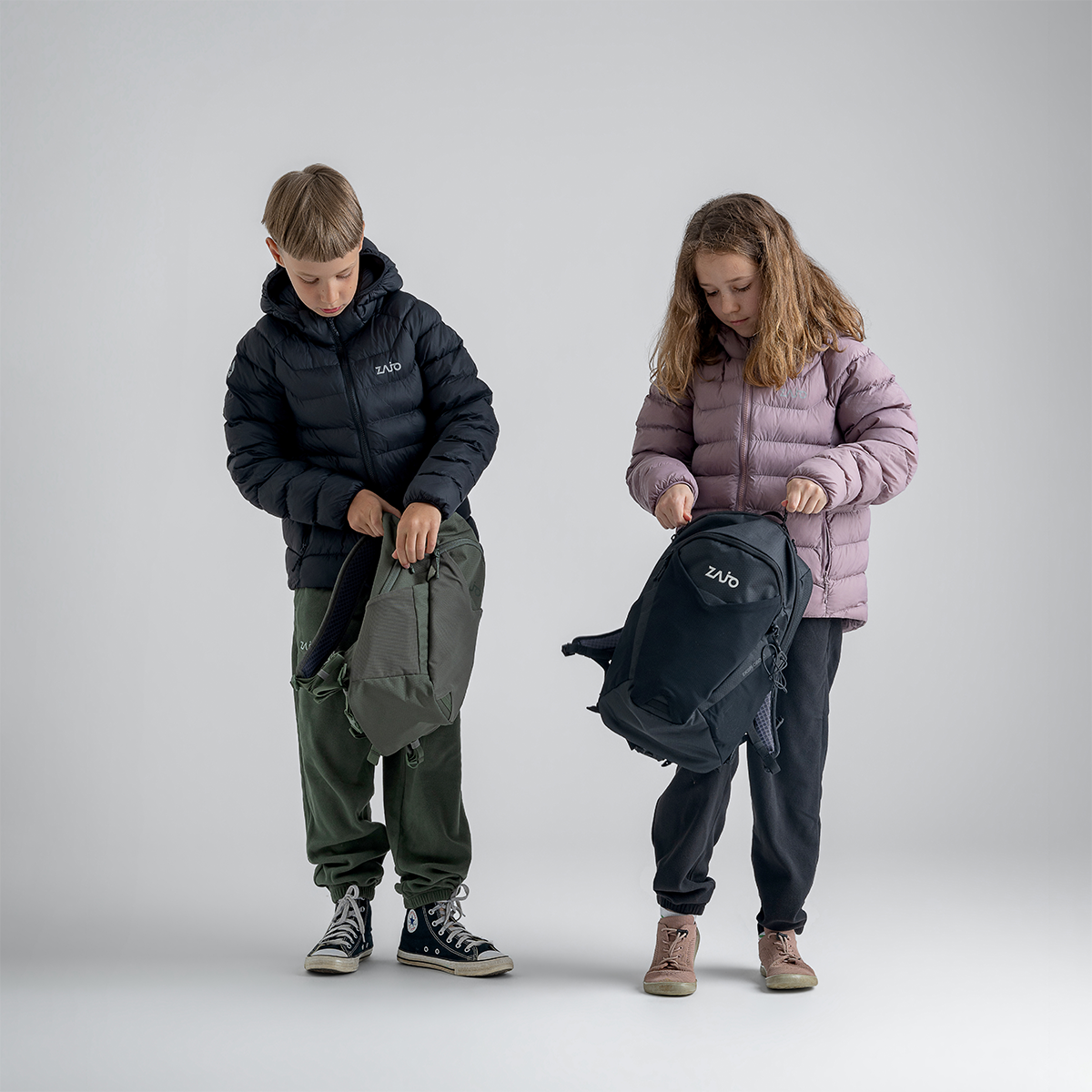 Musko Kid's Insulated Hooded Jacket — Iced Mauve