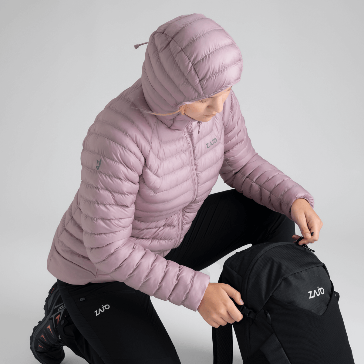 Nubaro Women's Insulated Hooded Jacket — Golden Brown
