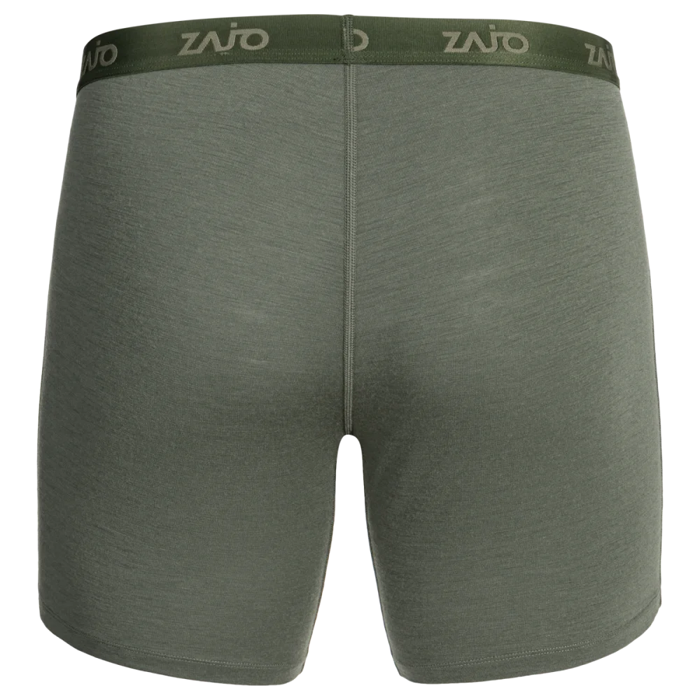 Senti Men's Merino Boxer Briefs Long — Thyme Green