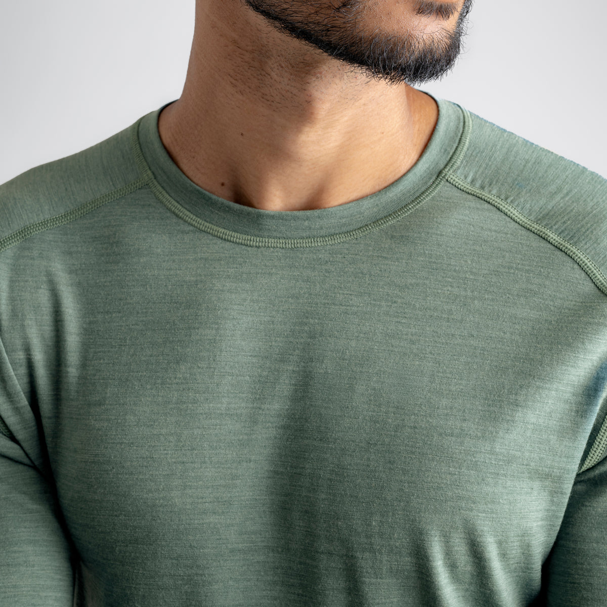 Senti Men's Merino Longsleeve — Falcon Grey