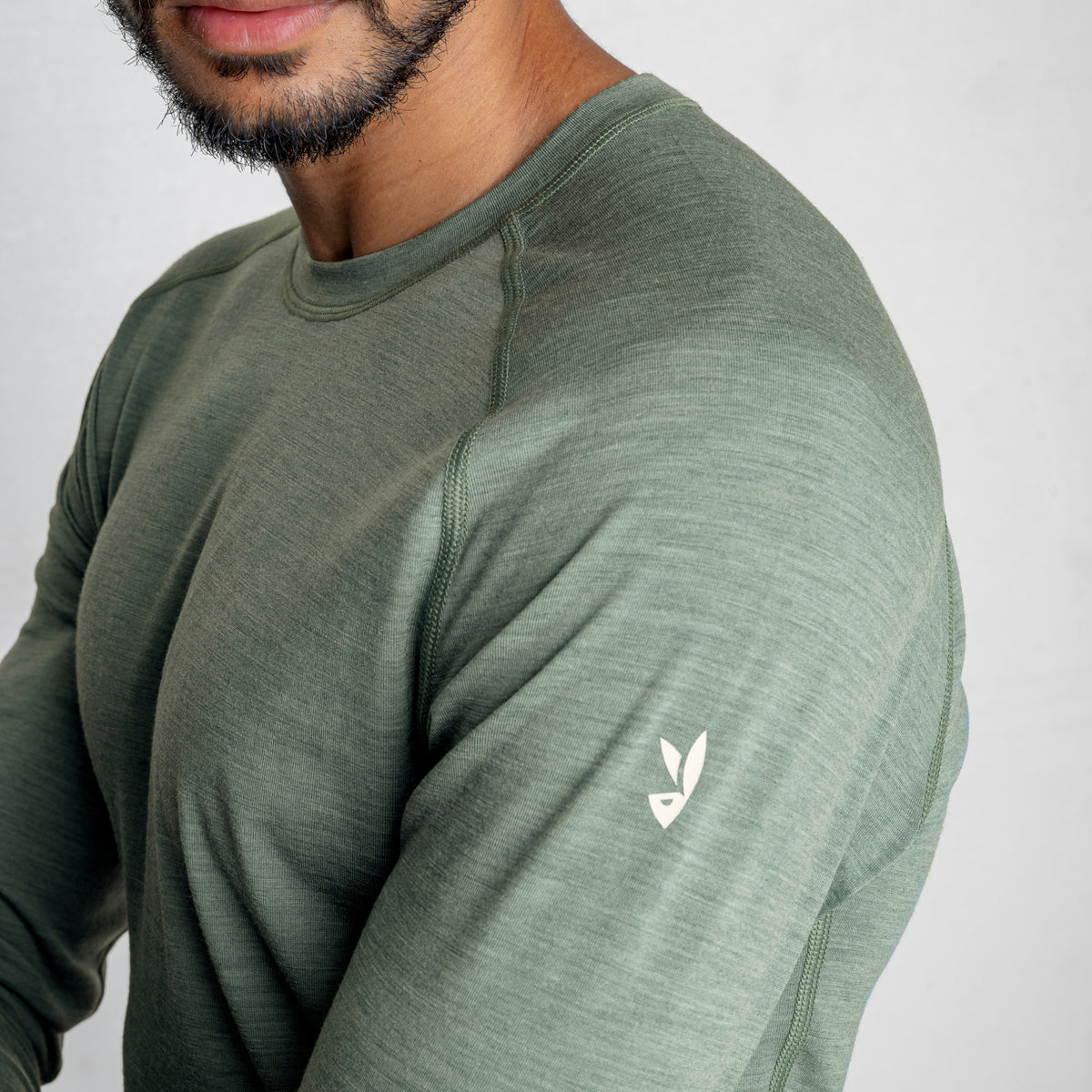 Senti Men's Merino Longsleeve — Amber Gold