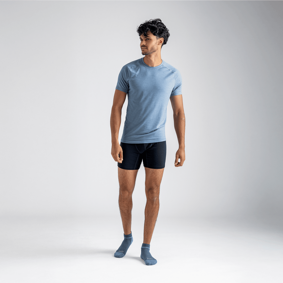 Senti Men's Merino T-shirt — Dark Navy
