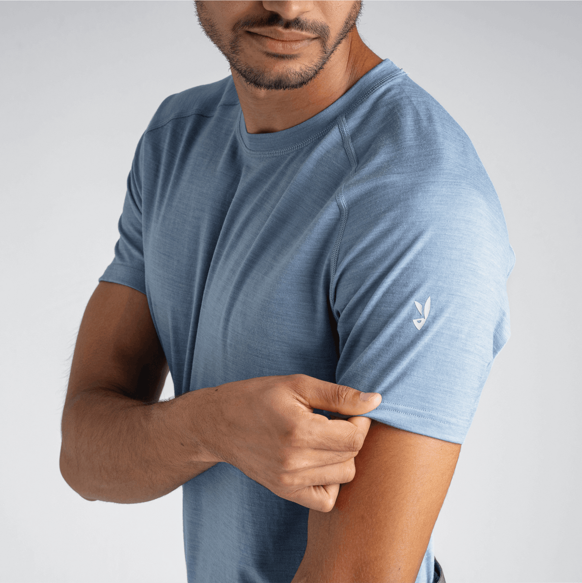 Senti Men's Merino T-shirt — Amber Gold