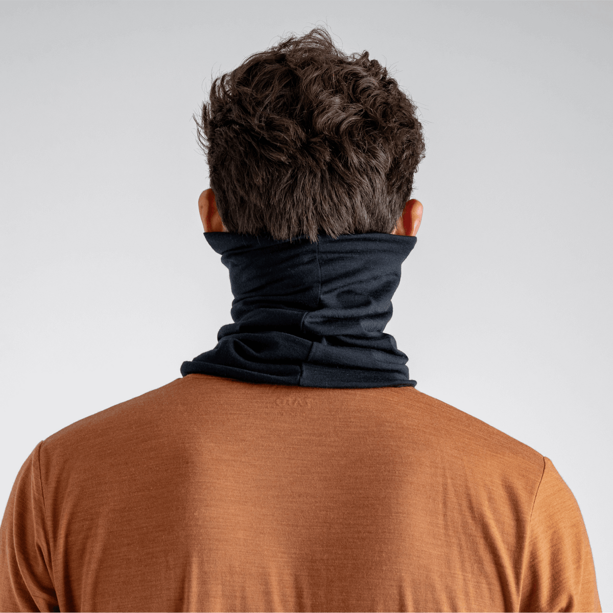 Senti Merino Multifunctional Scarf — Grey Navy