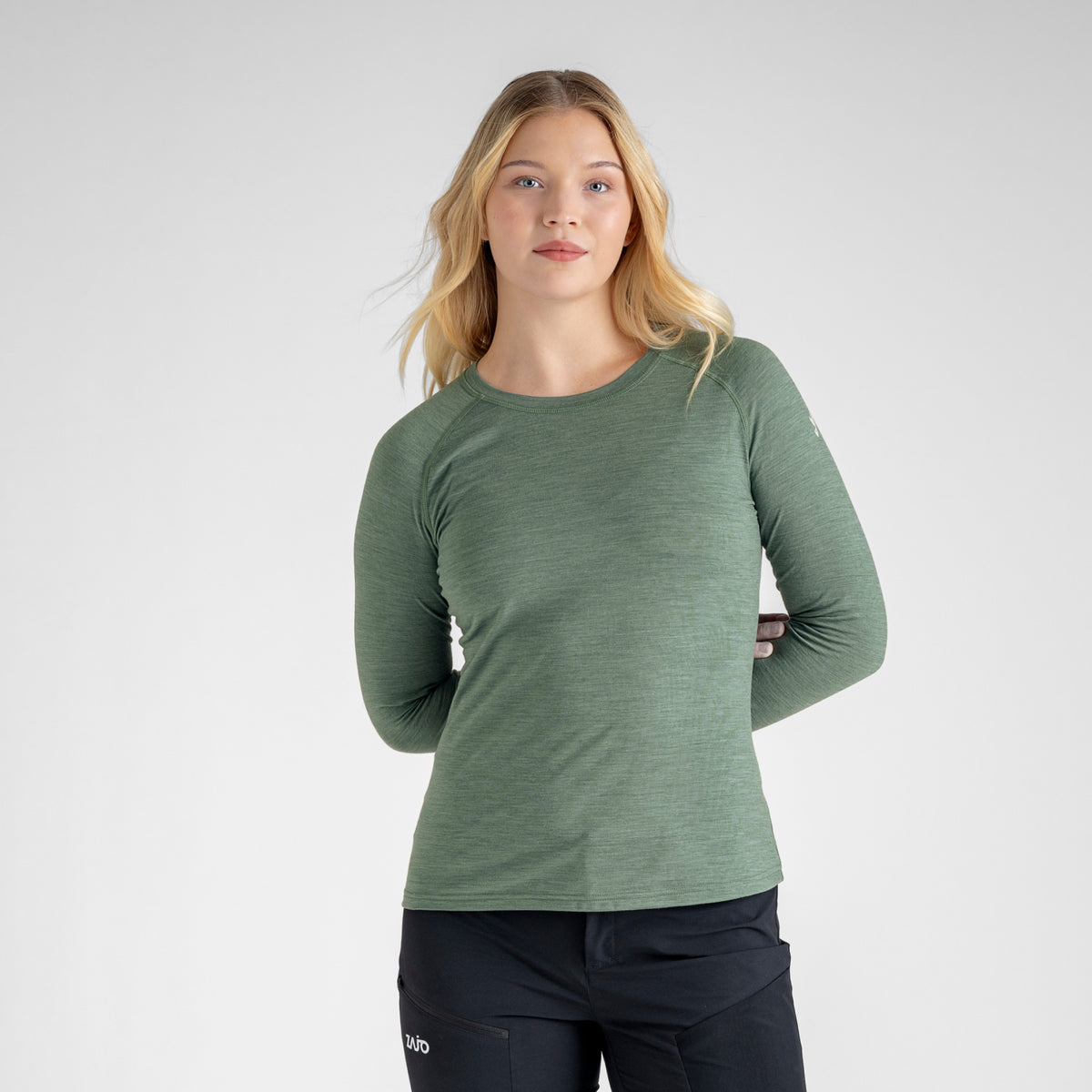 Senti Women's Merino Longsleeve — Decadent Red