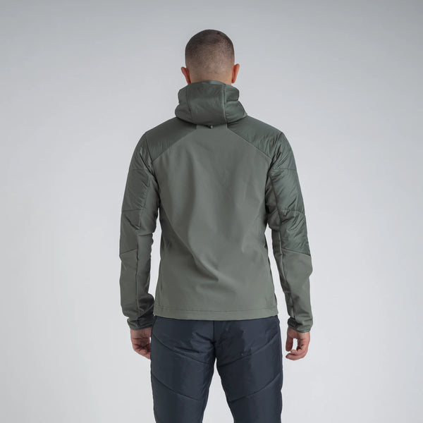 Spiro Men's Insulated Hybrid Jacket — Dove Grey