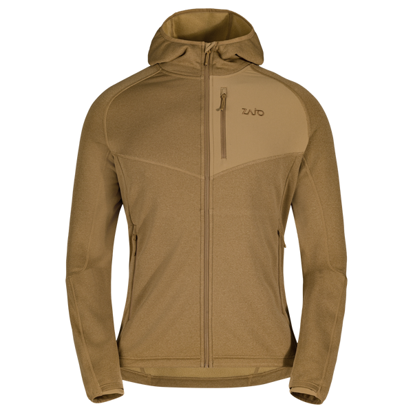 Amiko Men's Fleece Hooded Jacket — Golden Brown