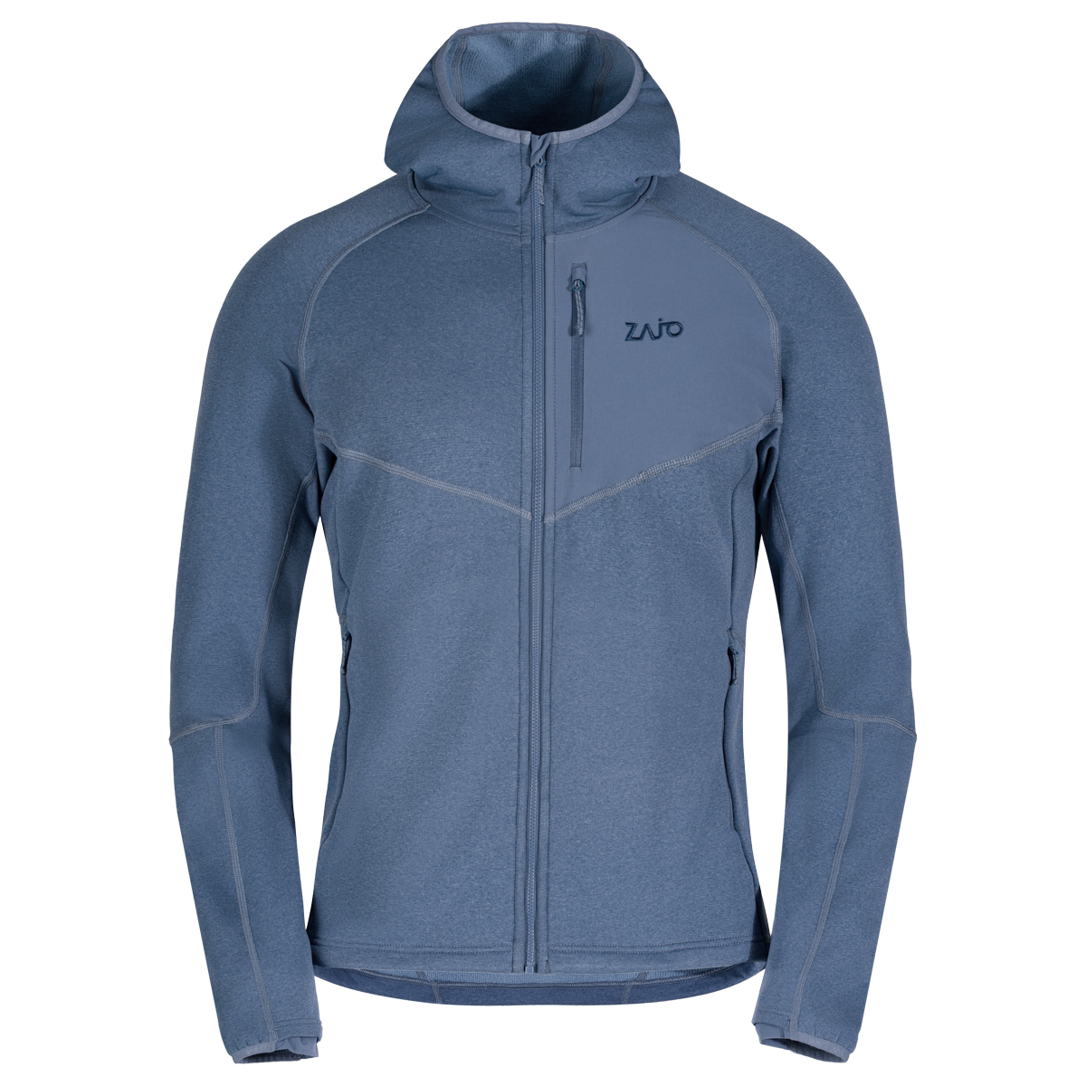 Amiko Men's Fleece Hooded Jacket — Harbor Blue