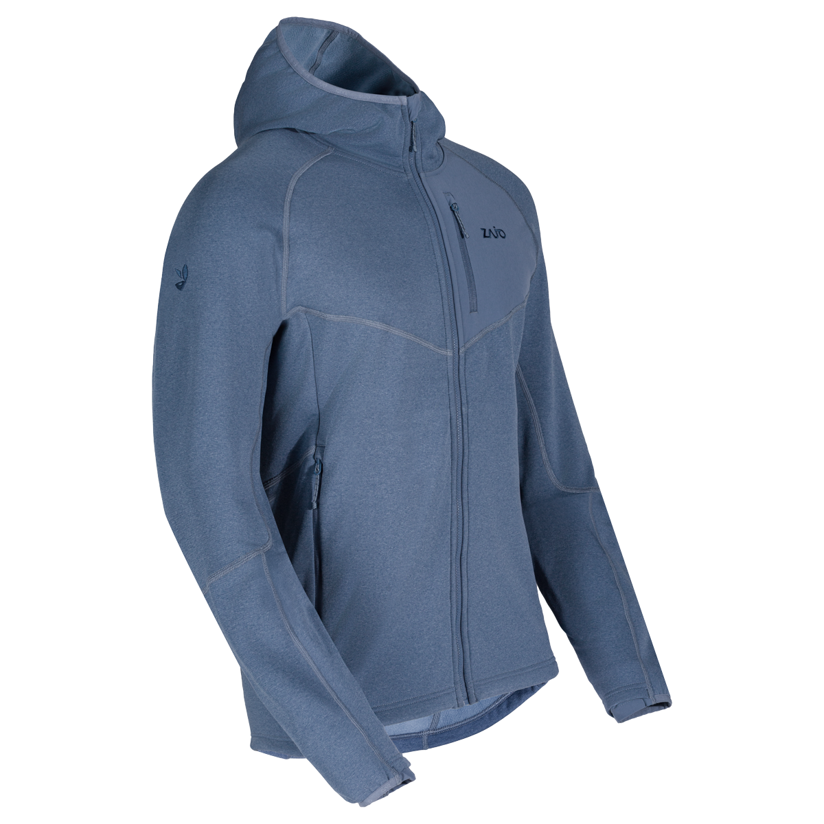 Amiko Men's Fleece Hooded Jacket — Harbor Blue
