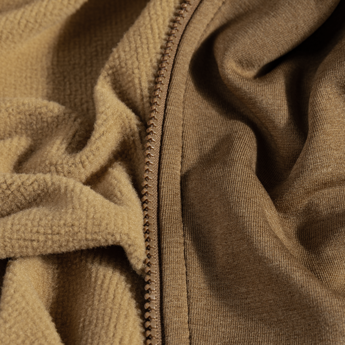 Amiko Men's Fleece Jacket — Golden Brown