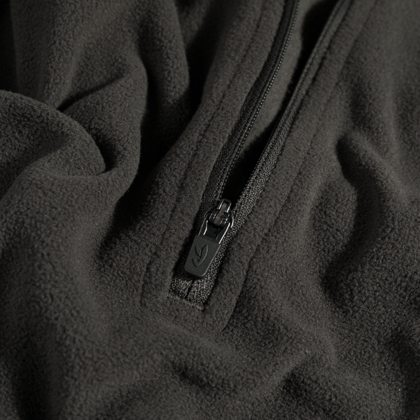 Auro Women's Fleece Zip Top — Black Olive