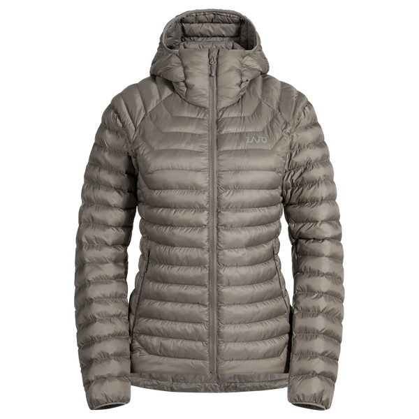 Nubaro Women's Insulated Hooded Jacket — Taupe Beige