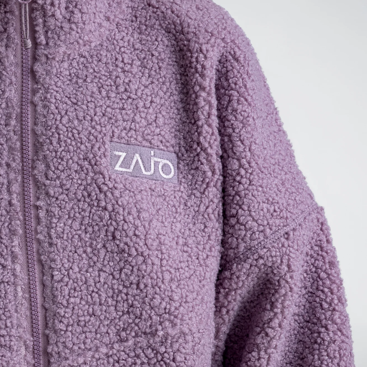 Palpo Kid's Pile Fleece Cropped Jacket — Iced Mauve