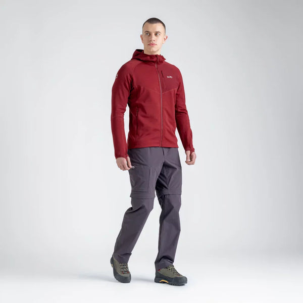 Amiko Men's Fleece Hooded Jacket — Harbor Blue