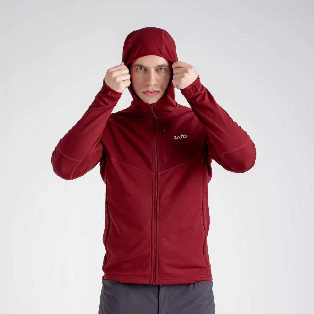 Amiko Men's Fleece Hooded Jacket