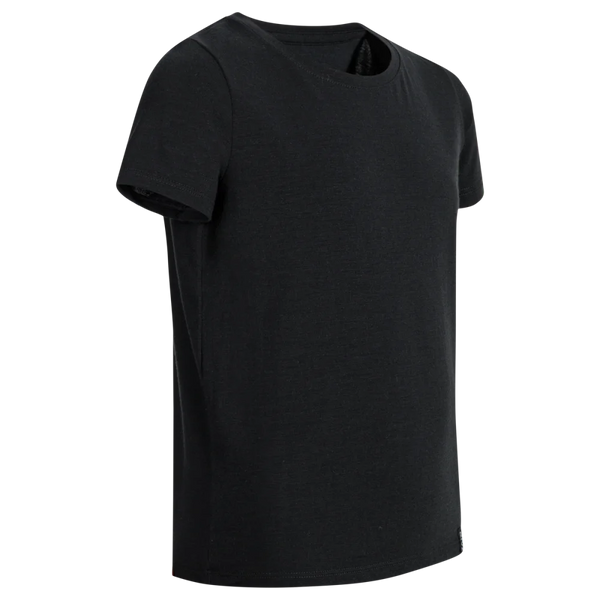 Amo Kid's Merino T-shirt — Black