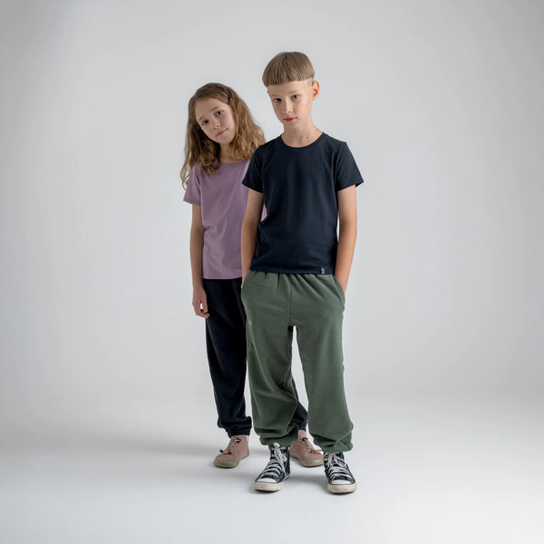 Amo Kid's Merino T-shirt — Black