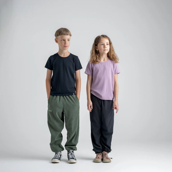 Amo Kid's Merino T-shirt — Black