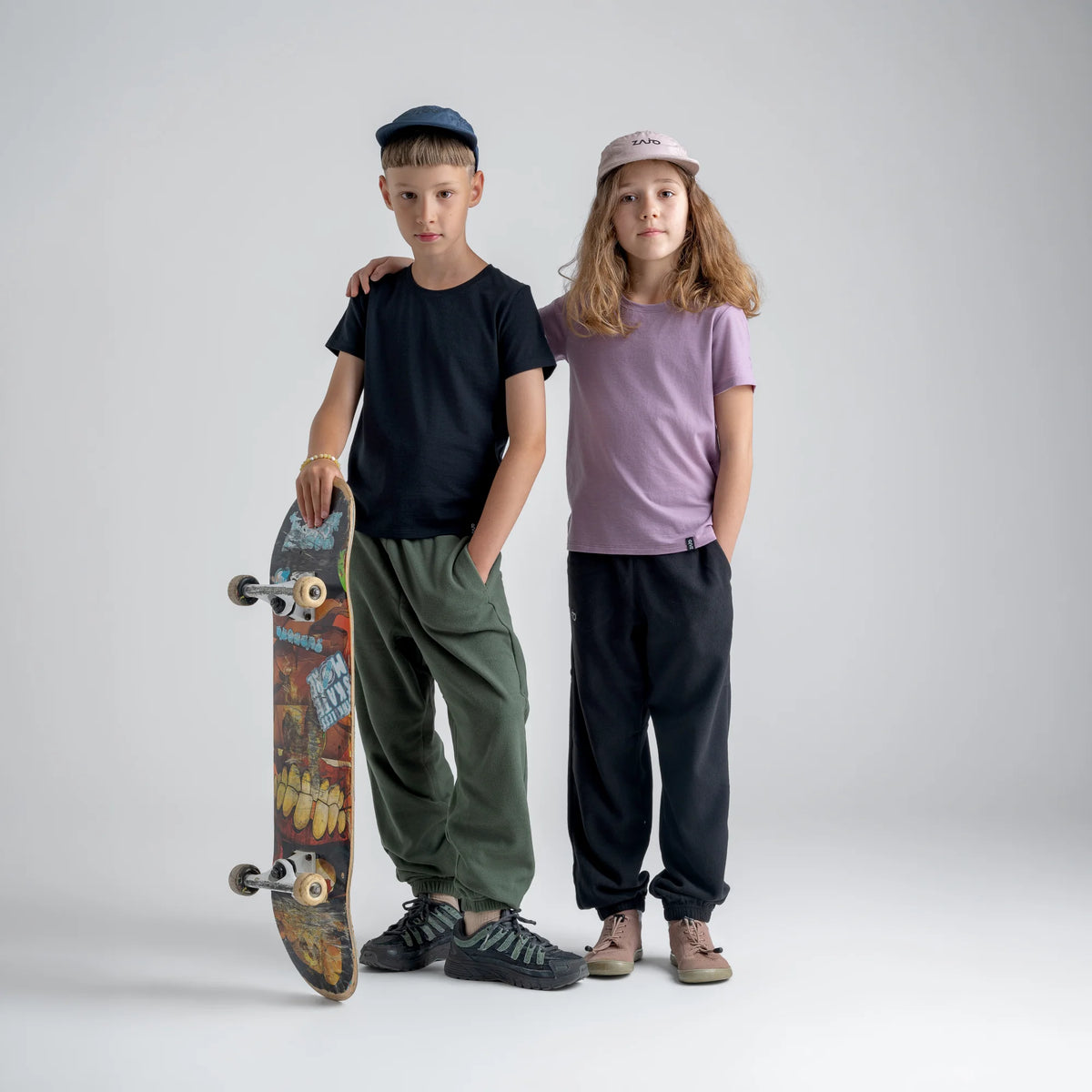 Amo Kid's Merino T-shirt — Black