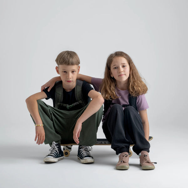 Amo Kid's Merino T-shirt — Black
