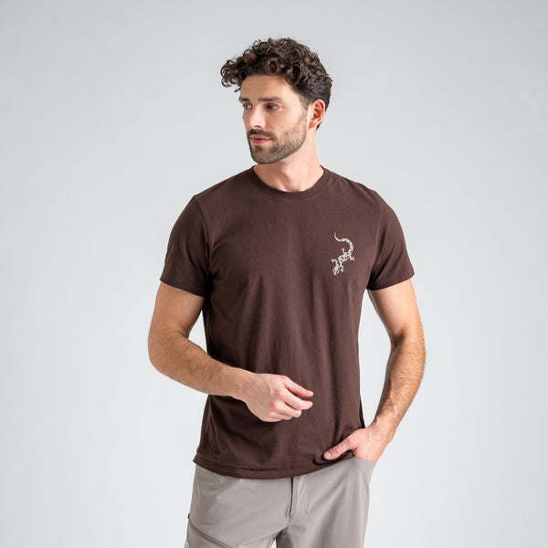 Arbo Men's Organic Cotton T-shirt — Beige Air