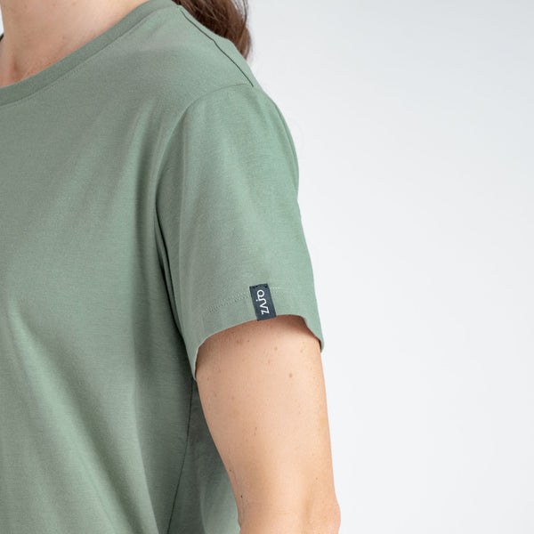Arbo Women's Organic Cotton T-shirt — Brown Fire