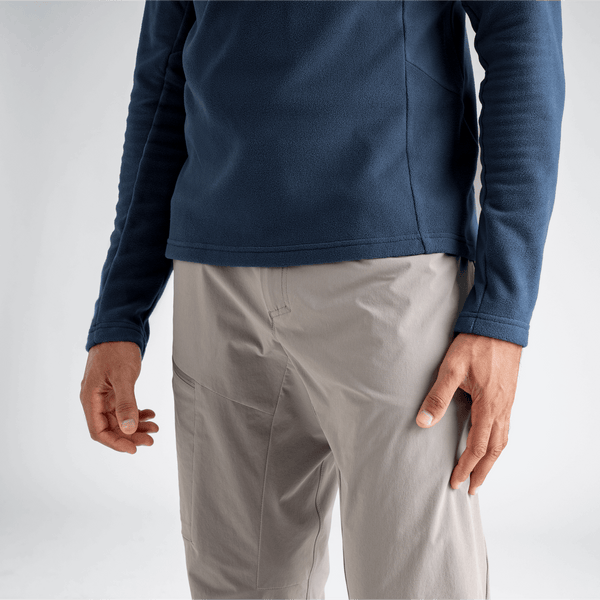 Auro Men's Fleece Zip Top — Thyme Green