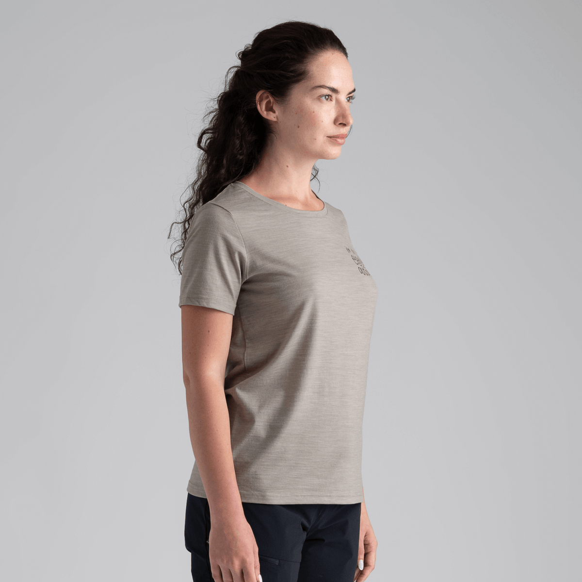 Kora Women's Merino T-shirt — Iced Mauve