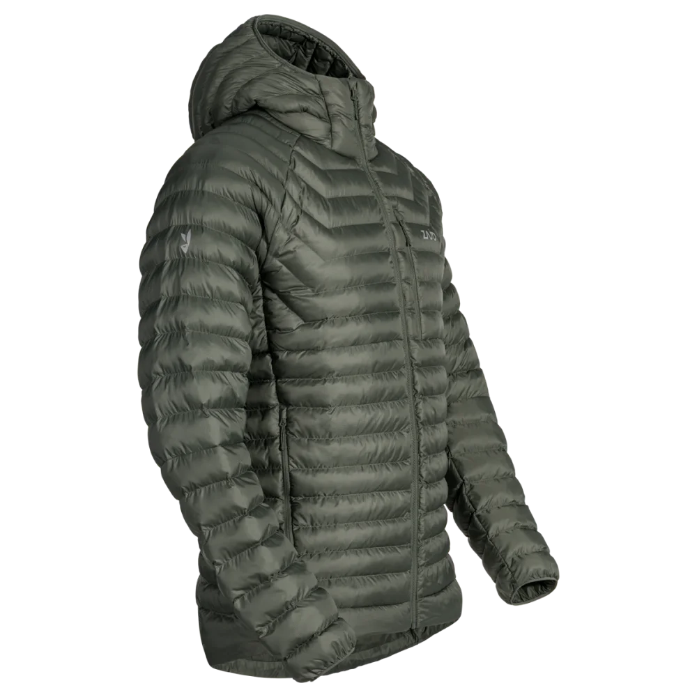 Nubaro Men's Insulated Hooded Jacket — Thyme Green