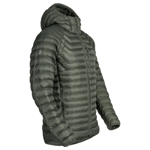 Nubaro Men's Insulated Hooded Jacket — Thyme Green
