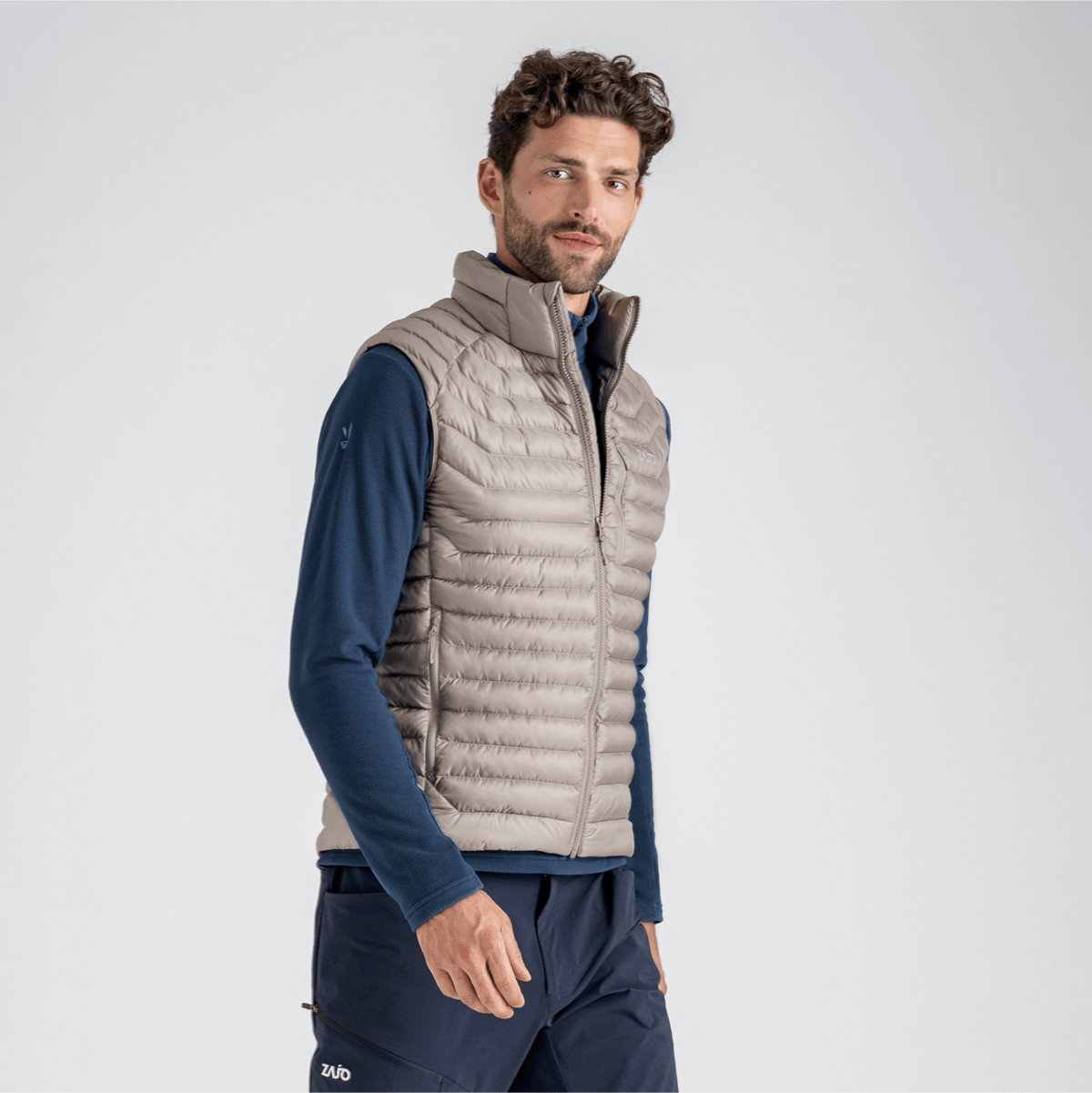 Nubaro Men's Insulated Vest — Golden Brown