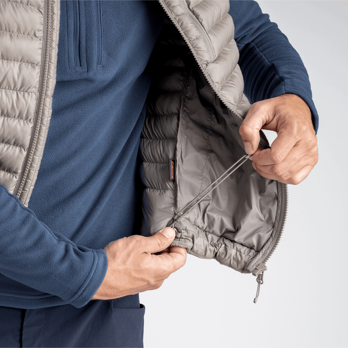 Nubaro Men's Insulated Vest — Golden Brown