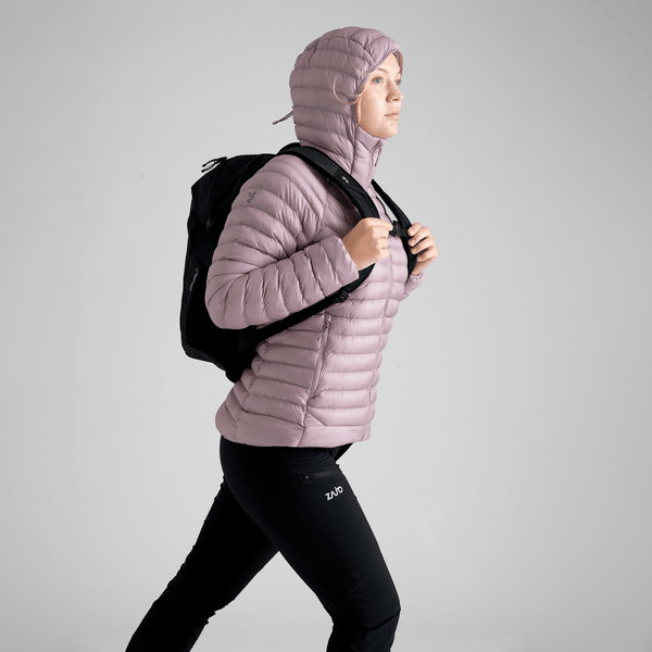 Nubaro Women's Insulated Hooded Jacket — Earth Red