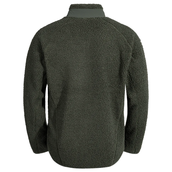 Palpo Men's Pile Fleece Jacket — Dark Olive