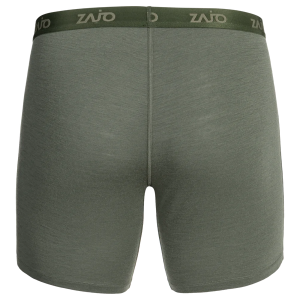 Senti Men's Merino Boxer Briefs Long — Thyme Green
