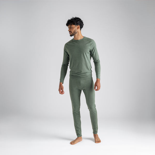 Senti Men's Merino Longsleeve — Dark Navy