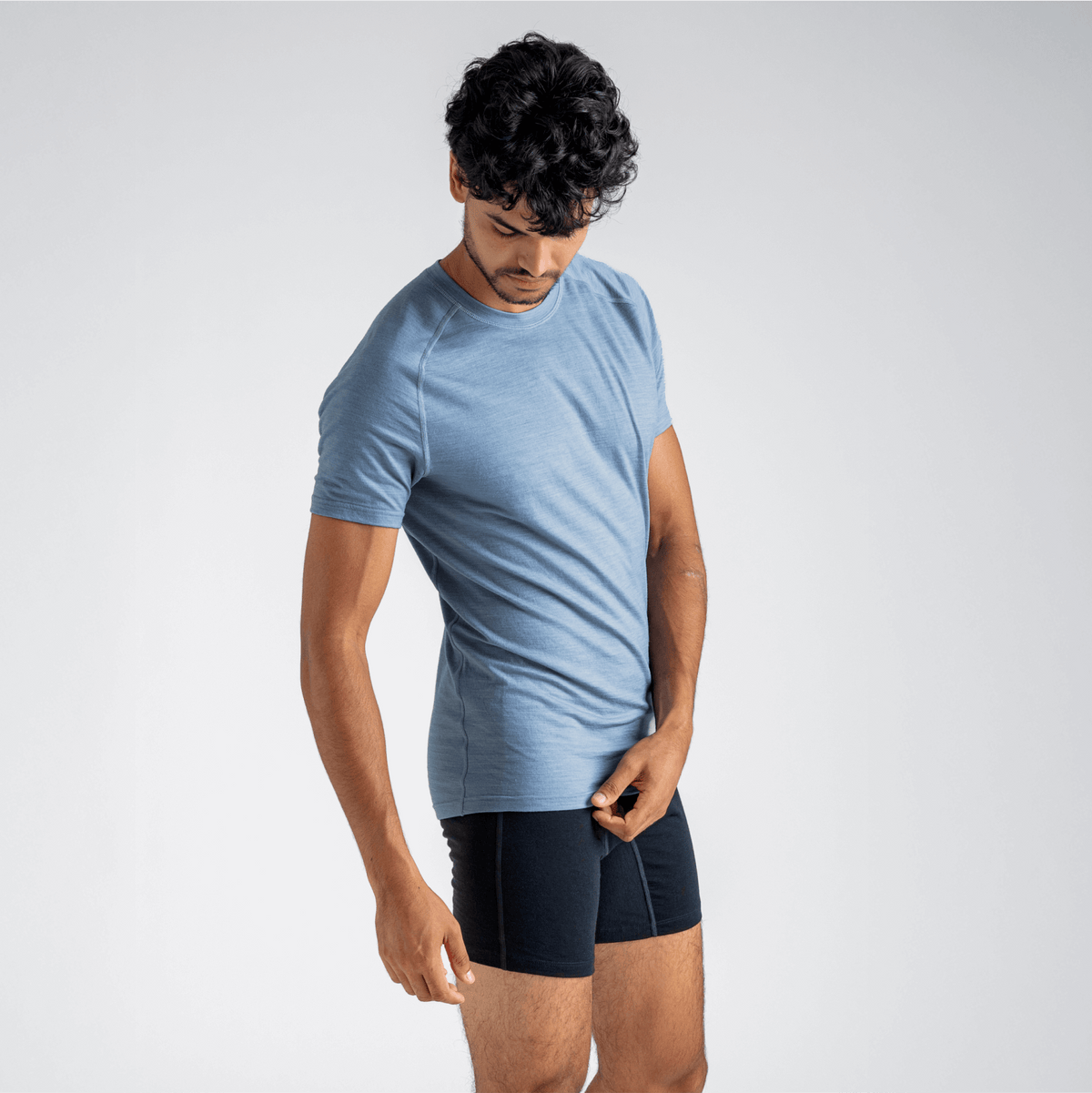 Senti Men's Merino T-shirt — Thyme Green