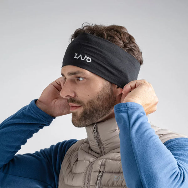 Senti Merino Headband — Black Olive