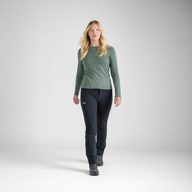 Senti Women's Merino Longsleeve — Dove Grey